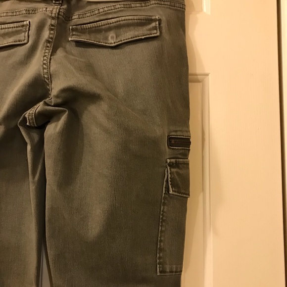 Target Massimo Skinny Premium Denim Mid-waist straight up size Army green size 6 - Picture 5 of 7
